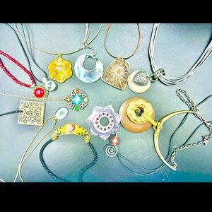 Collection of 14 Pendant Necklaces - One Lot Purchase